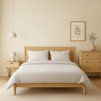 Luxe Linen Texture Self-Adhesive Wall Rolls (Champagne Beign)