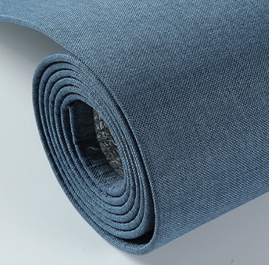 Luxe Linen Texture Self-Adhesive Wall Rolls (Dusky Indigo)