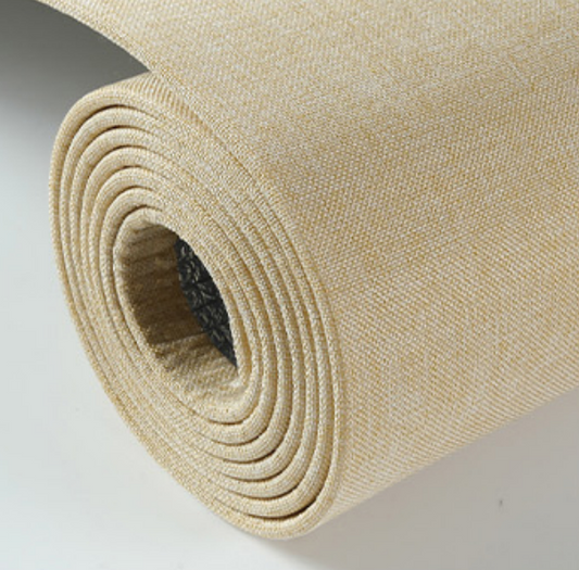 Luxe Linen Texture Self-Adhesive Wall Rolls (Wheat Beige)