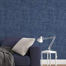 Linen Textured Wall Pad (Blue)