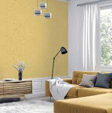 Linen Textured Wall Pad (Yellow)